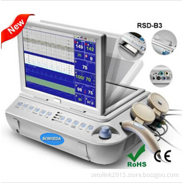 Compact Design 12.1" LCD Display Portable Doppler Fetal Monitor